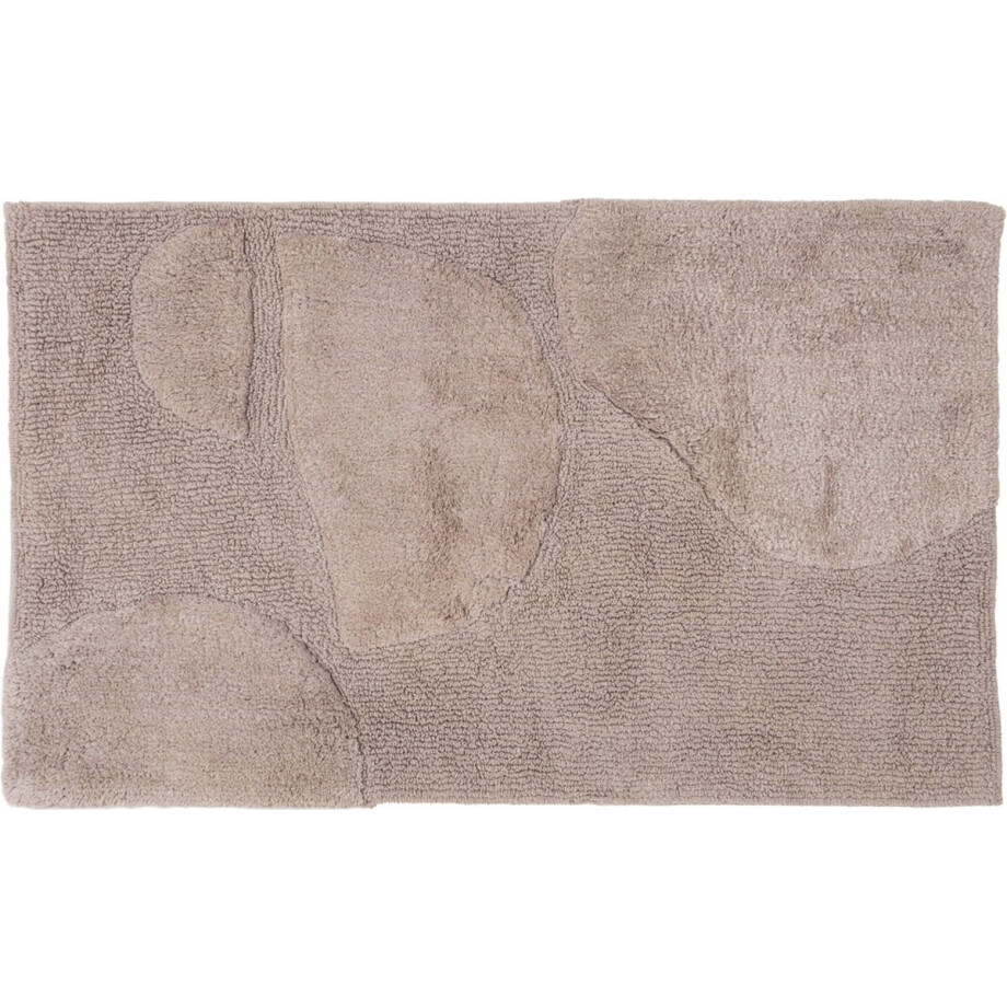 Badmat Boaz - Taupe 60 x 100 cm Badmat Boaz - Taupe 60 x 100 cm afbeelding 1