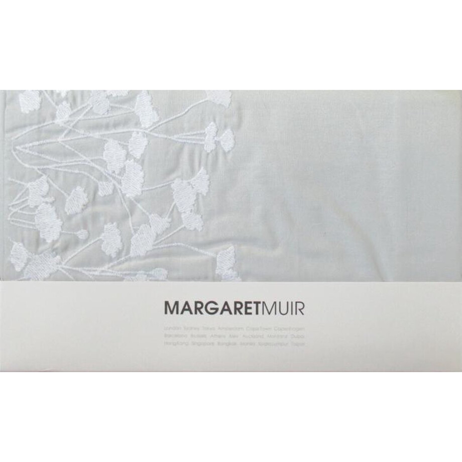 Margaret Muir Sheer Flower Kussensloop - 60x70 cm - Light Grey Margaret Muir Sheer Flower Kussensloop - 60x70 cm - Light Grey afbeelding 1