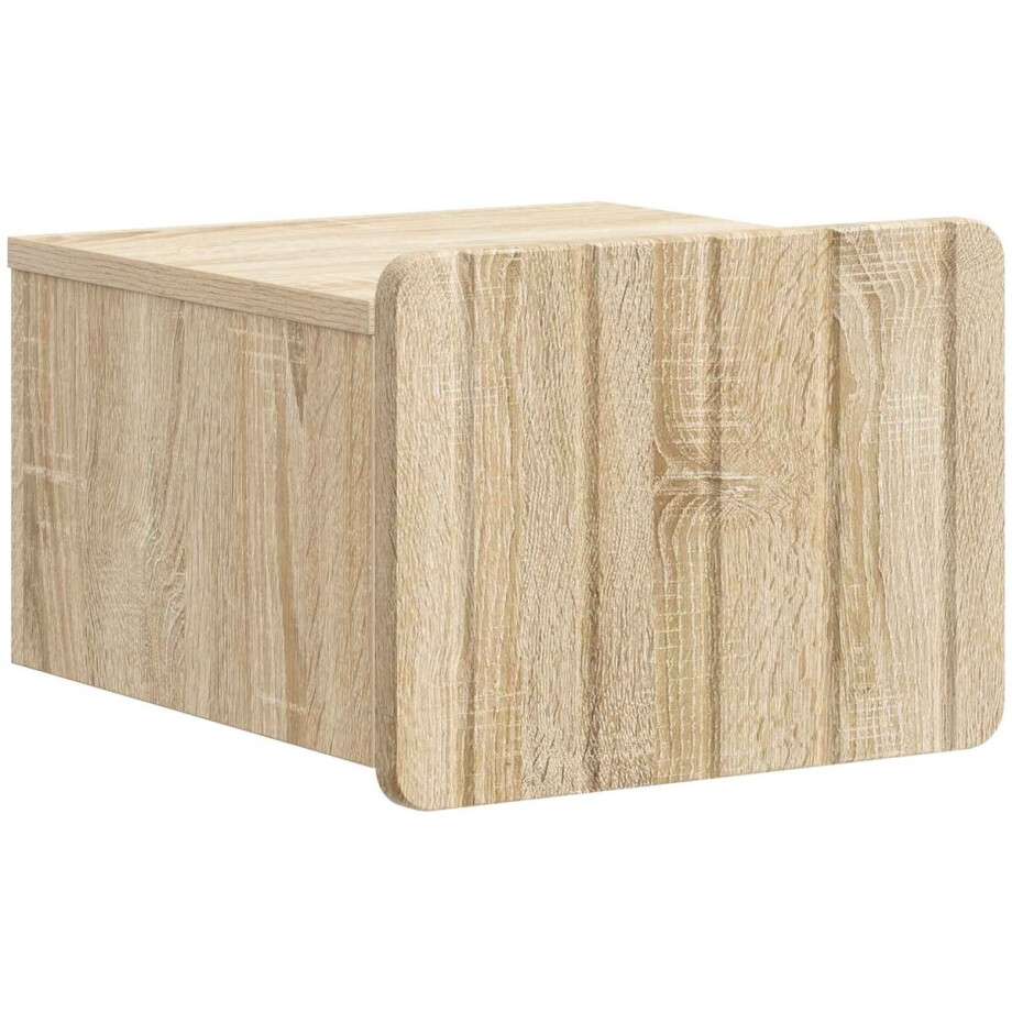 vidaXL - Muurbevestigde - Nachttafel - Sonoma - Eiken - 33 - x - 34,5 - x - 24 - cm vidaXL - Muurbevestigde - Nachttafel - Sonoma - Eiken - 33 - x - 34,5 - x - 24 - cm afbeelding 1