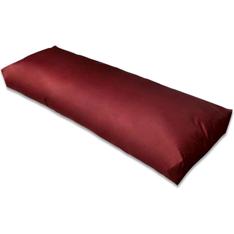 vidaXL - Rugkussen - gestoffeerd - 120x40x10 - cm - wijnrood vidaXL - Rugkussen - gestoffeerd - 120x40x10 - cm - wijnrood afbeelding 1