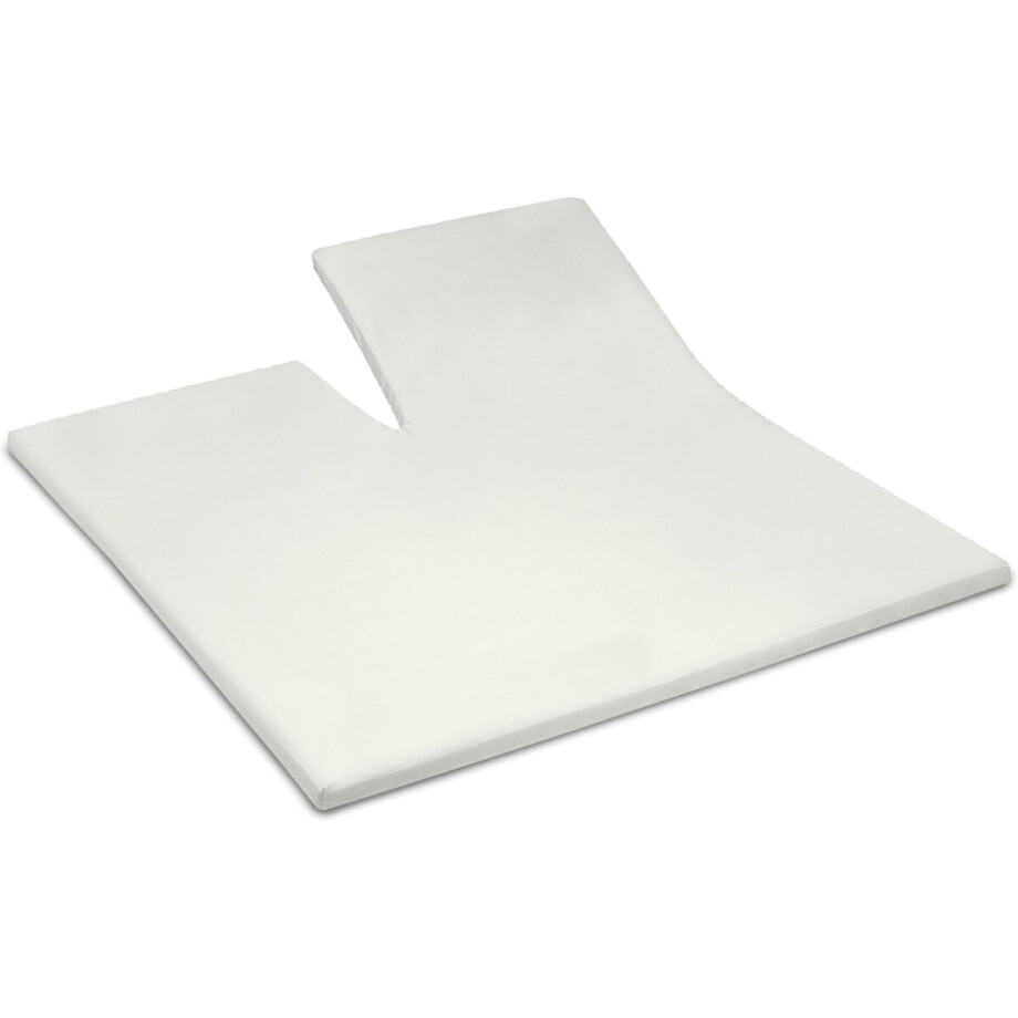 Cinderella - Sundays - Topper Hoeslaken met split - 200x210 cm - Tot 15 cm matrashoogte - 100% Katoen-Satijn - Ivoor Cinderella - Sundays - Topper Hoeslaken met split - 200x210 cm - Tot 15 cm matrashoogte - 100% Katoen-Satijn - Ivoor afbeelding 1