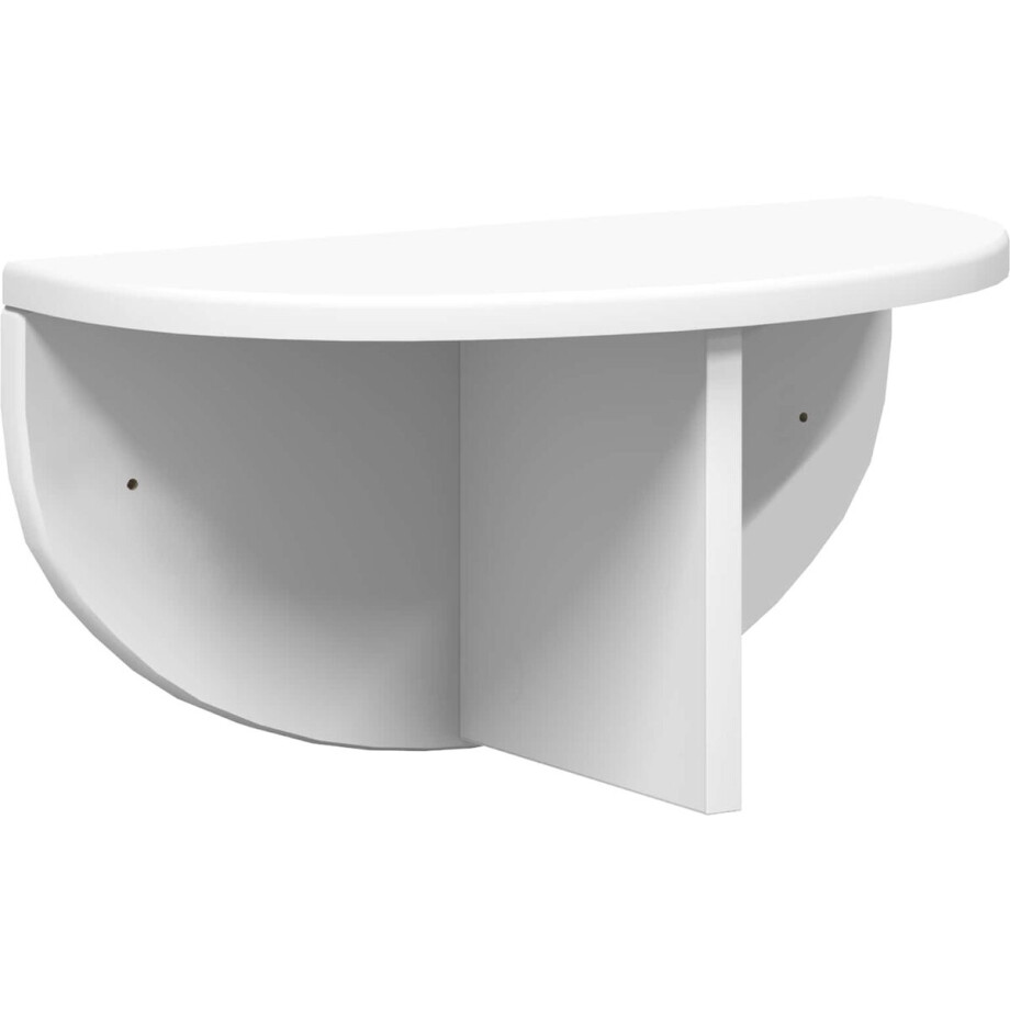 vidaXL - Wandplank - Wandgemonteerd - Wit - 38 - x - 19 - x - 19 - cm - Bewerkt - hout afbeelding 1
