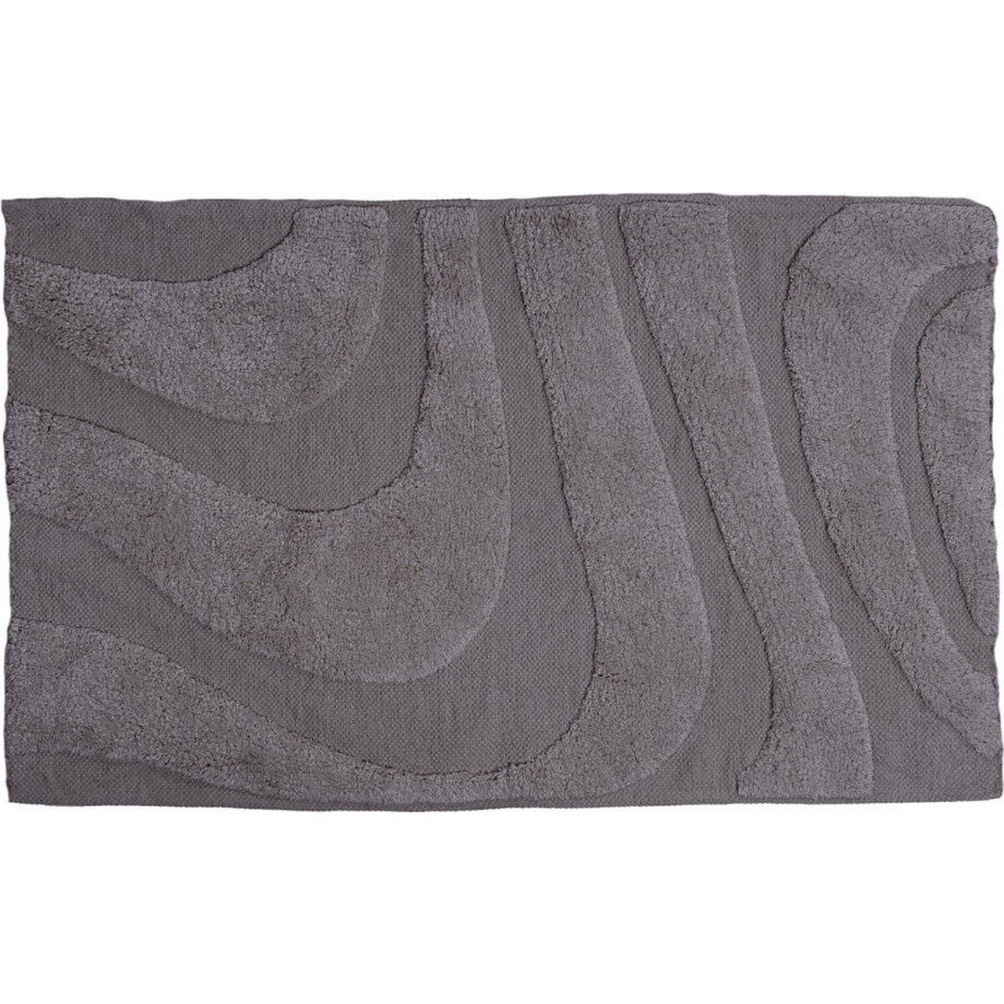 Badmat Beau - Grey 60 x 100 cm afbeelding 1