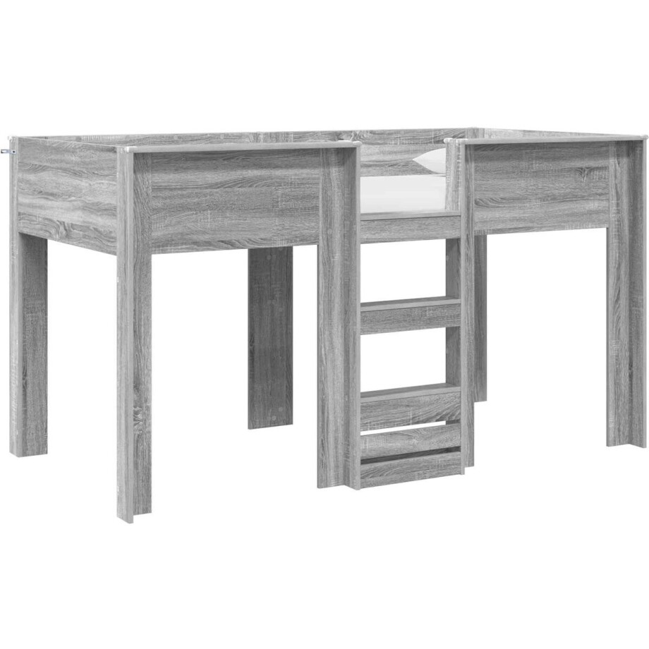 vidaXL - Stapeld - bed - voor - kids - Grijs - Sonoma - 100 - x - 200 - cm - Bewerkt - hout vidaXL - Stapeld - bed - voor - kids - Grijs - Sonoma - 100 - x - 200 - cm - Bewerkt - hout afbeelding 1