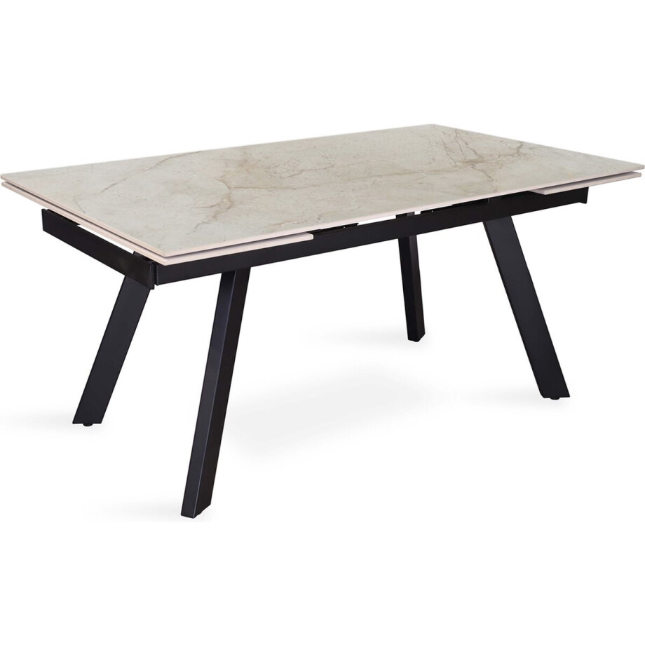 Verlengbare eettafel Hertha - 160-240 x 90 x 76 cm - beige Verlengbare eettafel Hertha - 160-240 x 90 x 76 cm - beige afbeelding 1