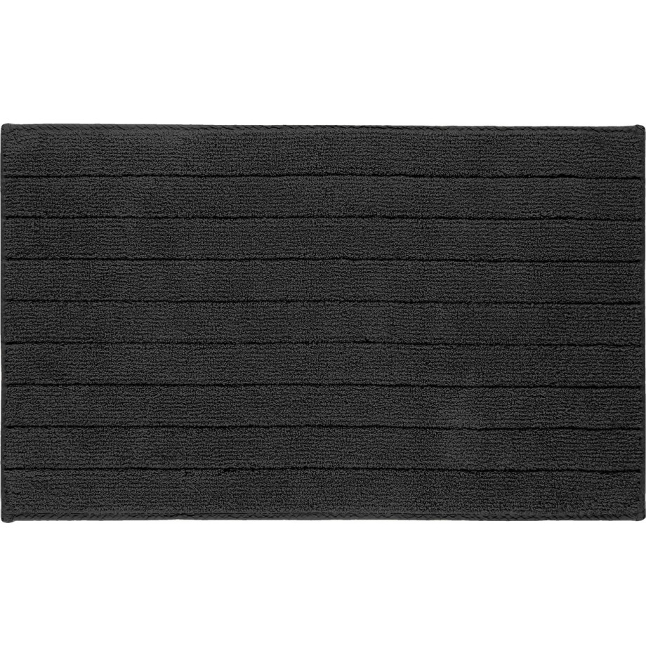 Casilin Badmat Antislip 60x100cm Luca - Waterabsorberende Badkamermat - Wasbaar en Sneldrogend - Voor Douche en Bad - 100% Katoen - Zwart Casilin Badmat Antislip 60x100cm Luca - Waterabsorberende Badkamermat - Wasbaar en Sneldrogend - Voor Douche en Bad - 100% Katoen - Zwart afbeelding 1