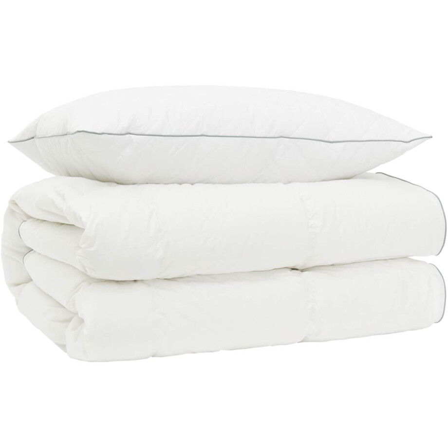 vidaXL - 90% - Ganzendons - Deken - Set - FULDA - 2 - pcs - 135 - x - 200 - cm - 310 - GSM - Wit vidaXL - 90% - Ganzendons - Deken - Set - FULDA - 2 - pcs - 135 - x - 200 - cm - 310 - GSM - Wit afbeelding