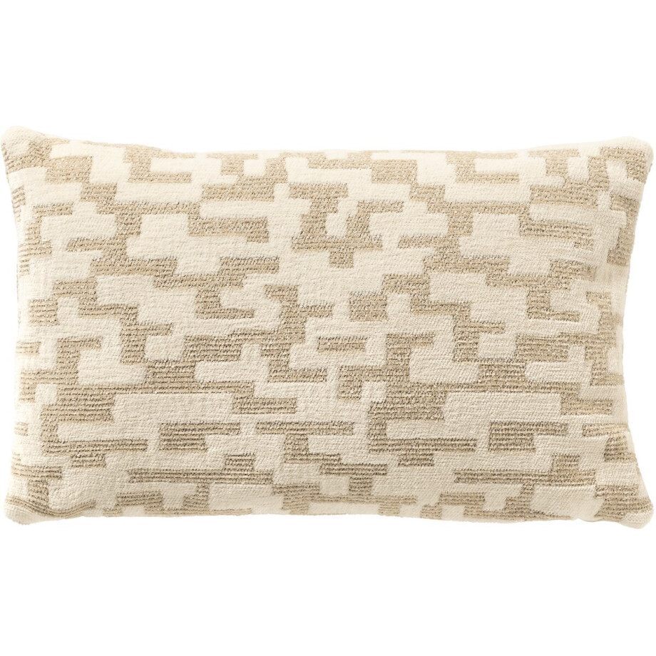 MALENE | sierkussen 30x50 cm | Brown Rice | beige | Hoii afbeelding 1