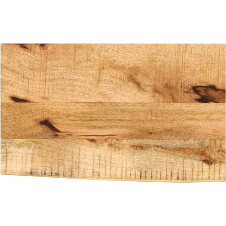 vidaXL - Tafelblad - met - natuurlijke - rand - 60x40x2,5 - cm - massief - mangohout afbeelding 1