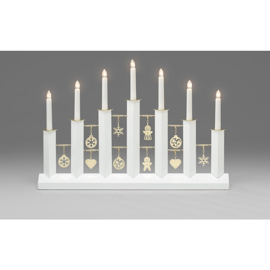 Konst Smide - Kandelaar - Wit - LxB 39x56,5cm afbeelding 1