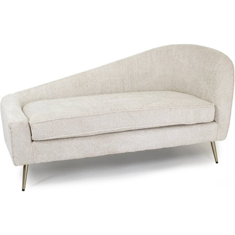 Bankstel van Teddy Stof - Sofa - 2-Zitsbanken - 2-Zits Bank - Bankje - Zand Kleur - 155 x 78 x 80 cm afbeelding 1