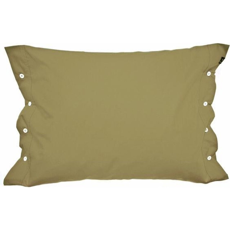 Drottningholm kussensloop buttons walnut - 60 x 70 cm afbeelding 1