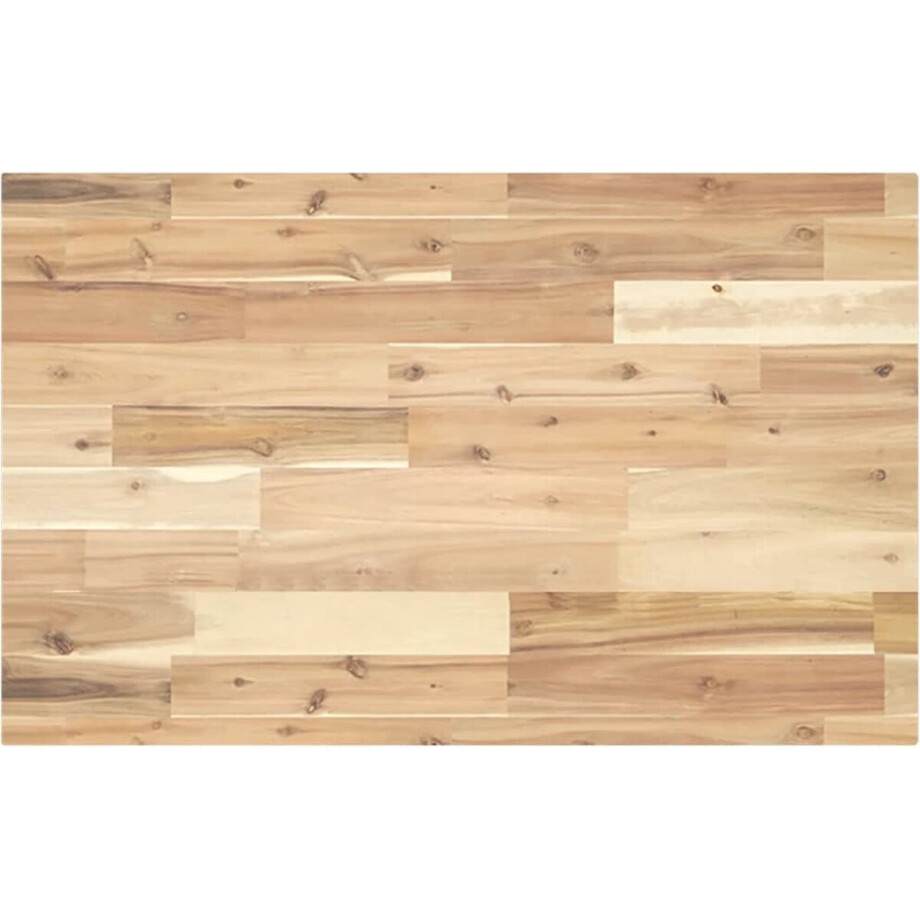 vidaXL - Tafelblad - rechthoekig - 120x50x4 - cm - massief - acaciahout afbeelding 1