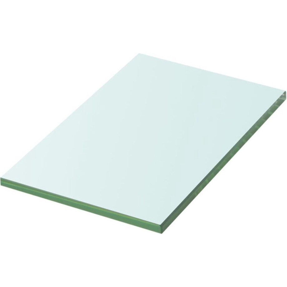 vidaXL - Wandschap - transparant - 20x12 - cm - glas afbeelding 1