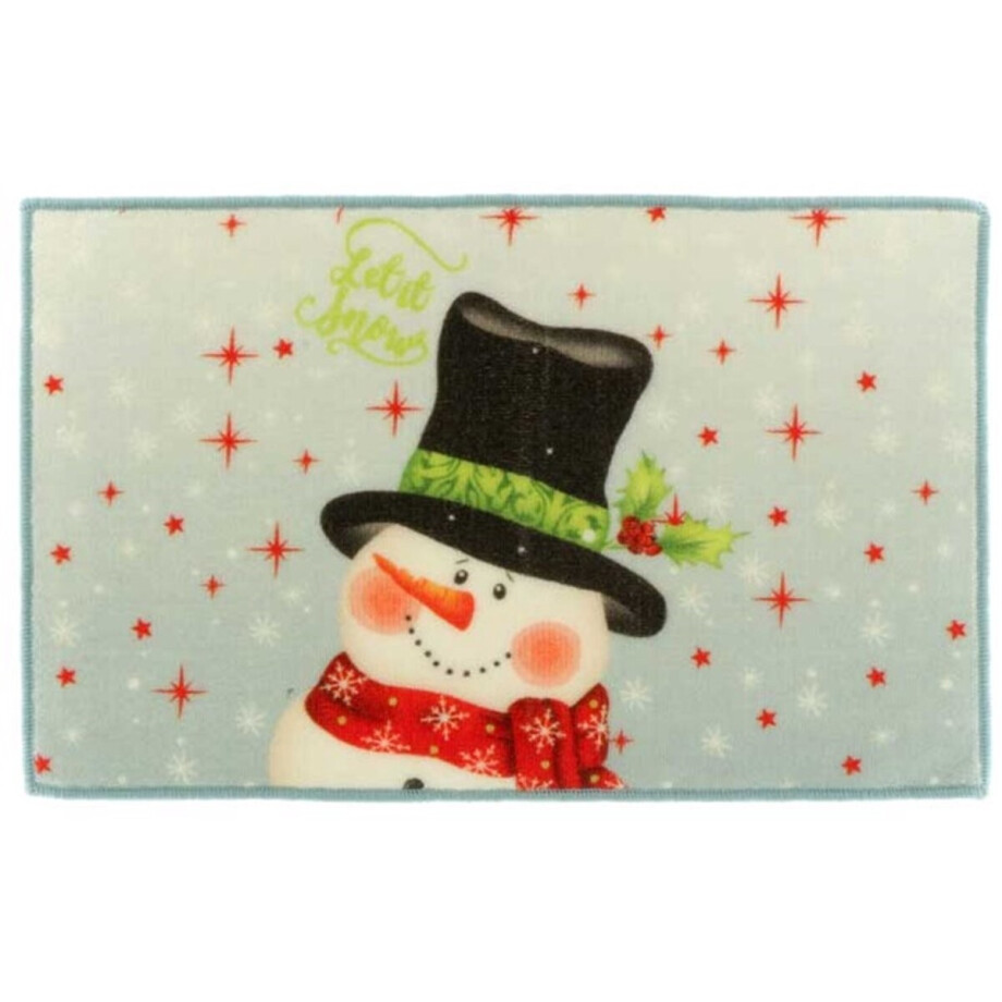 Unique Living | Deurmat Tord 43x71cm snowman afbeelding 1