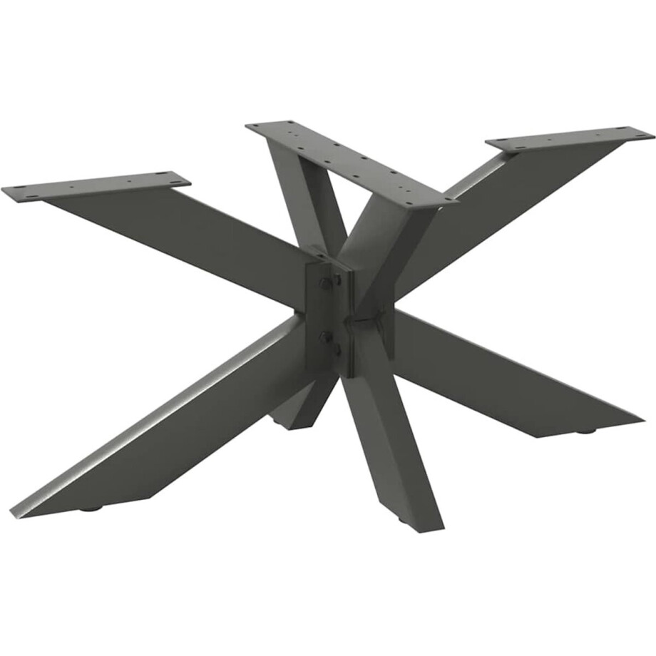 vidaXL - Salontafelpoot - spider - vorm - 98x58x(42-43) - cm - staal - antraciet afbeelding 1