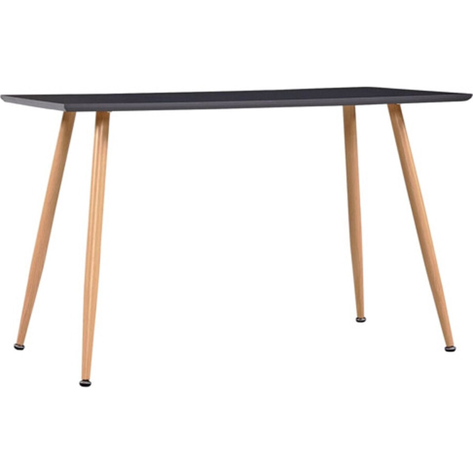 vidaXL - Eettafel - 120x60x74 - cm - MDF - grijs - en - eikenkleurig vidaXL - Eettafel - 120x60x74 - cm - MDF - grijs - en - eikenkleurig afbeelding 1