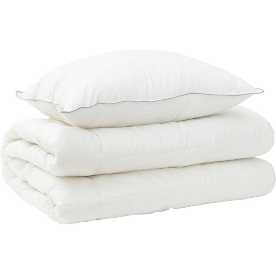 vidaXL - Dekbed - en - Kussen - Set - 2 - st - 137x200 - cm - 4 - seizoenen - 220 - GSM - Wol vidaXL - Dekbed - en - Kussen - Set - 2 - st - 137x200 - cm - 4 - seizoenen - 220 - GSM - Wol afbeelding 1