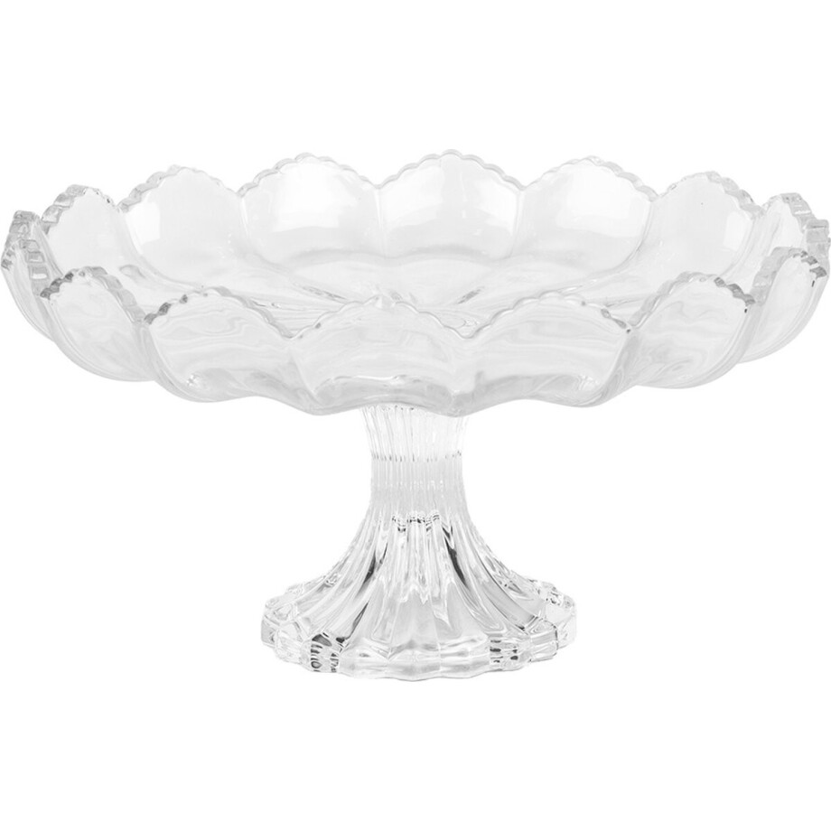 Clayre & Eef Schaal Ø 23x12 cm Transparant Glas Clayre & Eef Schaal Ø 23x12 cm Transparant Glas afbeelding 1