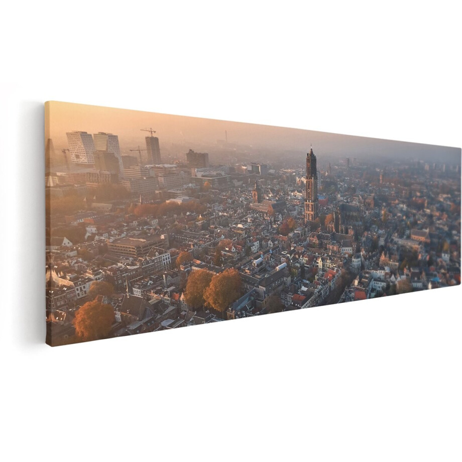 Artaza Canvas Schilderij Utrecht Vanuit De Lucht - 150x50 cm - Groot - Wanddecoratie Woonkamer - Schilderijen - Muurdecoratie Artaza Canvas Schilderij Utrecht Vanuit De Lucht - 150x50 cm - Groot - Wanddecoratie Woonkamer - Schilderijen - Muurdecoratie afbeelding 1