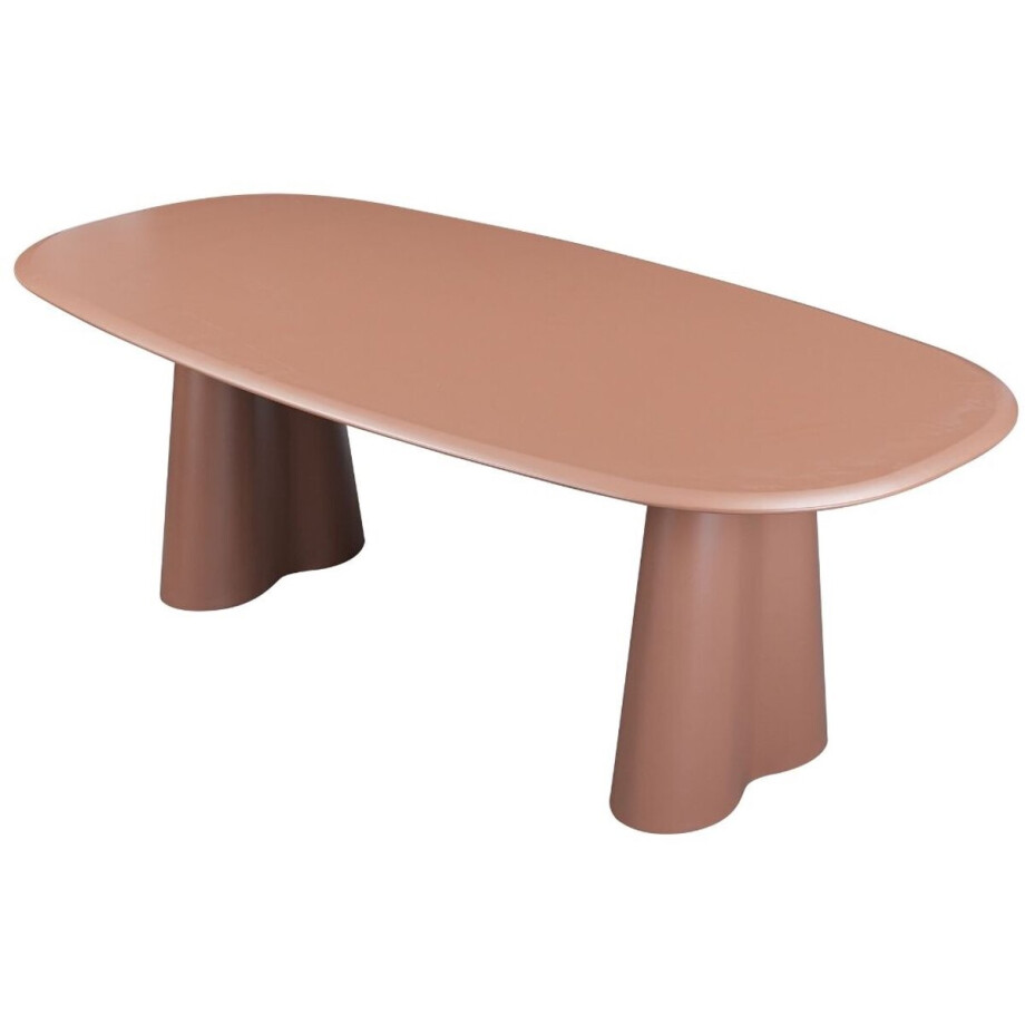 Bronx71® Eetkamertafel Cosmo 220 x 110 cm mocha mousse Bronx71® Eetkamertafel Cosmo 220 x 110 cm mocha mousse afbeelding 1