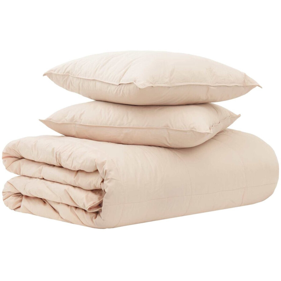 vidaXL - Deken - Set - 2 - st - 200 - x - 240 - cm - 250 - gsm - Natuurlijke - Kapok - Beige vidaXL - Deken - Set - 2 - st - 200 - x - 240 - cm - 250 - gsm - Natuurlijke - Kapok - Beige afbeelding