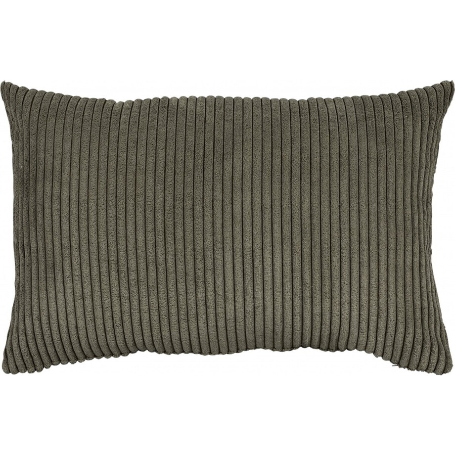 Sierkussen Ribbels - Polyester - Groen - 35 x 55 x 0 cm (BxHxD) Sierkussen Ribbels - Polyester - Groen - 35 x 55 x 0 cm (BxHxD) afbeelding 1