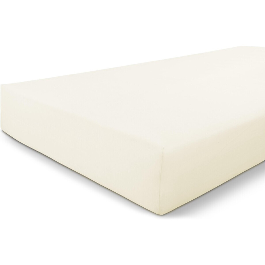 Byrklund Jersey Hoeslaken - Hoeslaken 90x220 - 100% Katoen - Off White afbeelding 1
