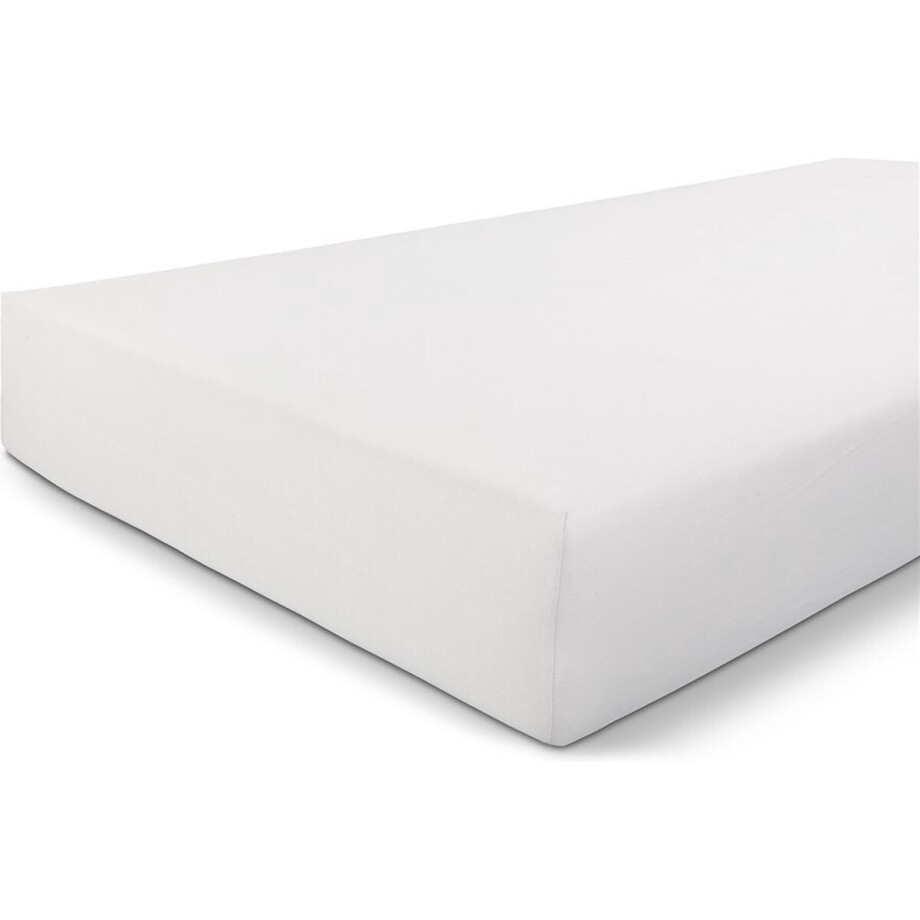 Walra Hoeslaken Jersey Stretch - 180x200/210 - 100% Katoen - Wit afbeelding 1