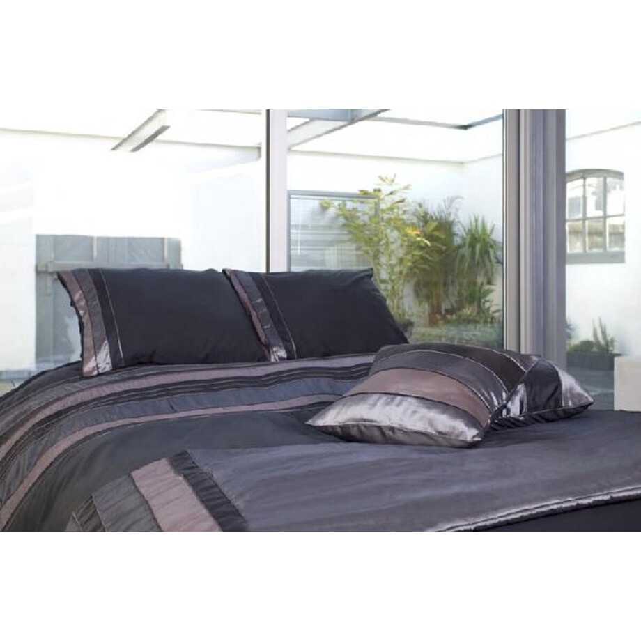 Cinderella Padua Dekbedovertrekset (4-Delig) - Eenpersoons - 140x200/220 cm - Zwart afbeelding 1