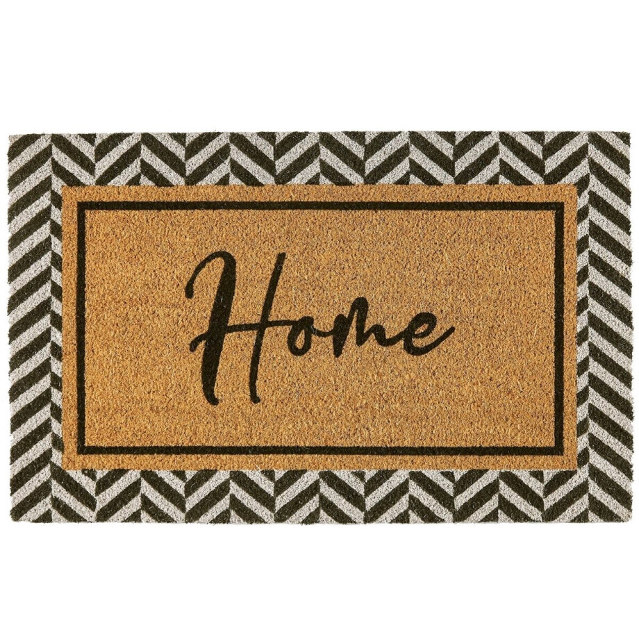 MD Entree - Deurmat - Kokosmat - Freestyle XL - Herringbone - 50 x 80 cm afbeelding 1