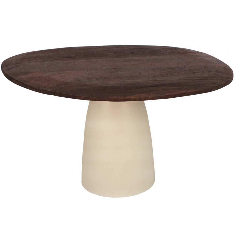 Brix - Eetkamertafel - Brix Marron 140 cm - Beige afbeelding 1