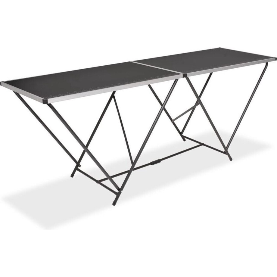 vidaXL Behangtafel inklapbaar 200x60x78 cm MDF en aluminium afbeelding 1