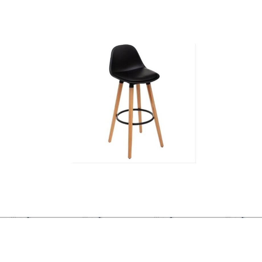 Barkruk zwart Maxon 42,5X39,5X92cm afbeelding 1