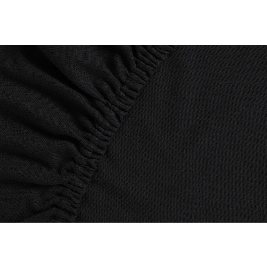 Ambiante Jersey - Hoeslaken - 90x200/210 - Zwart afbeelding 1