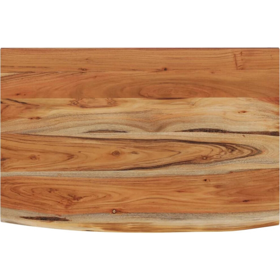 vidaXL - Wandschap - rechthoekig - natuurlijke - rand - 50x30x3,8 - cm - acaciahout afbeelding 1