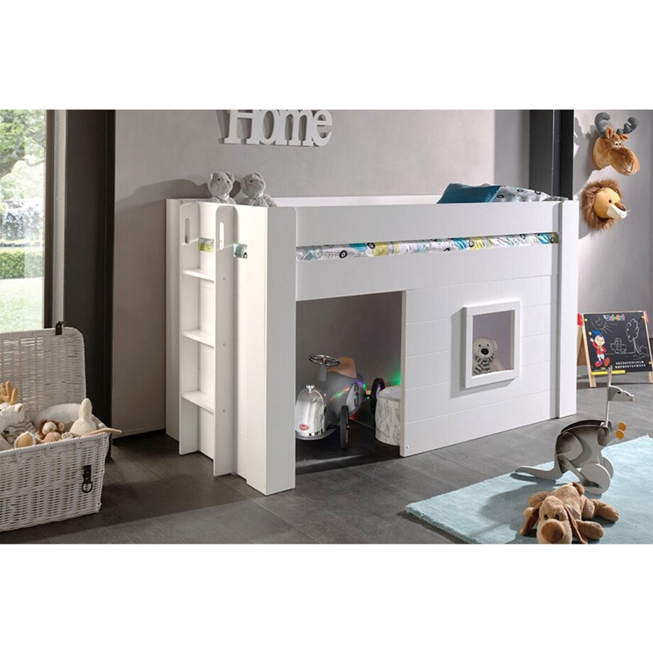 Vipack Halfhoogslaper Noah - 90 x 200 cm - wit Vipack Halfhoogslaper Noah - 90 x 200 cm - wit afbeelding 1