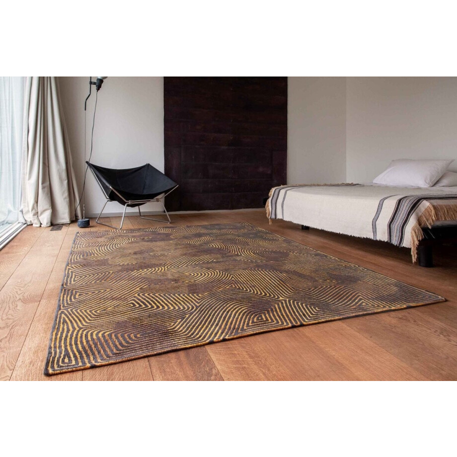 Louis De Poortere vloerkleed Black Gold - bruin - 170x240cm Louis De Poortere vloerkleed Black Gold - bruin - 170x240cm afbeelding 1