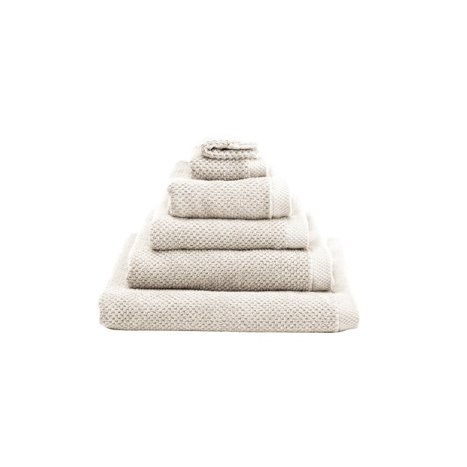 Heckettlane Handdoekenset Grant - Hotelkwaliteit Handdoek van 100% Katoen - 50x100 cm - Badhanddoek 2 Stuks - Off-White afbeelding 1