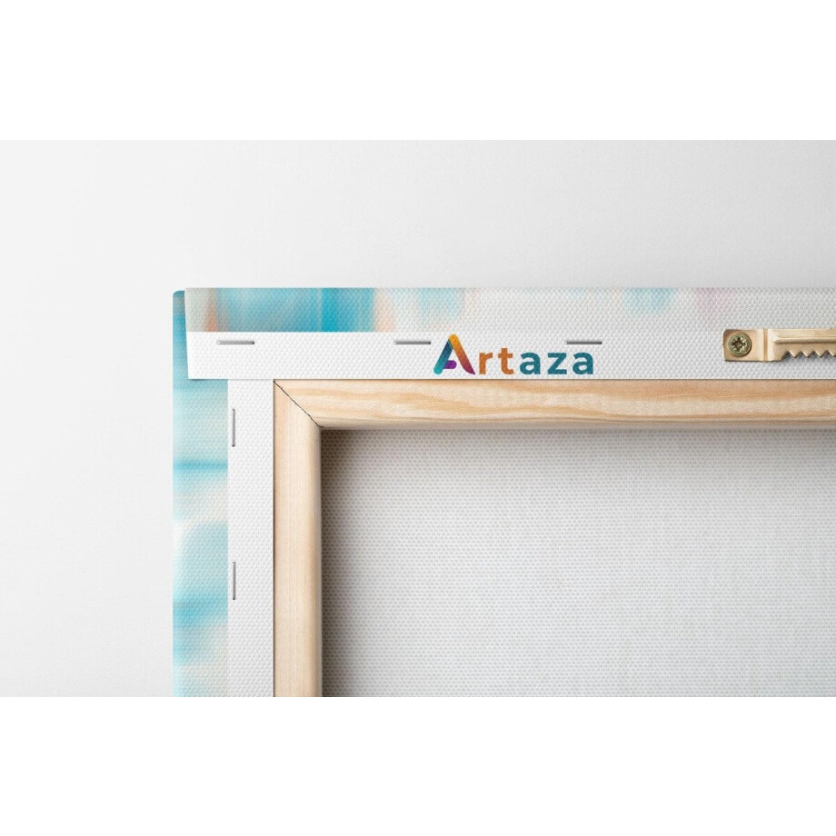 Artaza Canvas Schilderij Drieluik Abstracte Kunst van Marmer - 120x60 - Foto Op Canvas - Canvas Print afbeelding 1