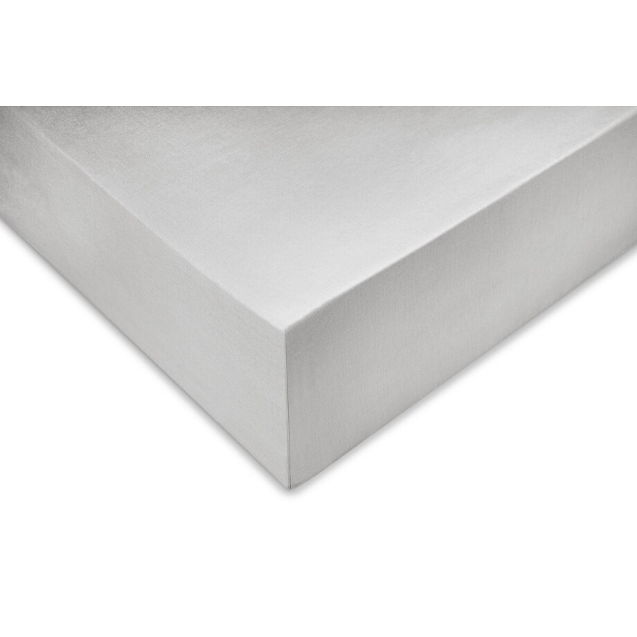 Zohome Hoeslaken Satinado - Onderlaken 1 persoons - 90x200 - 100% Katoen-Satijn - Grijs afbeelding 1