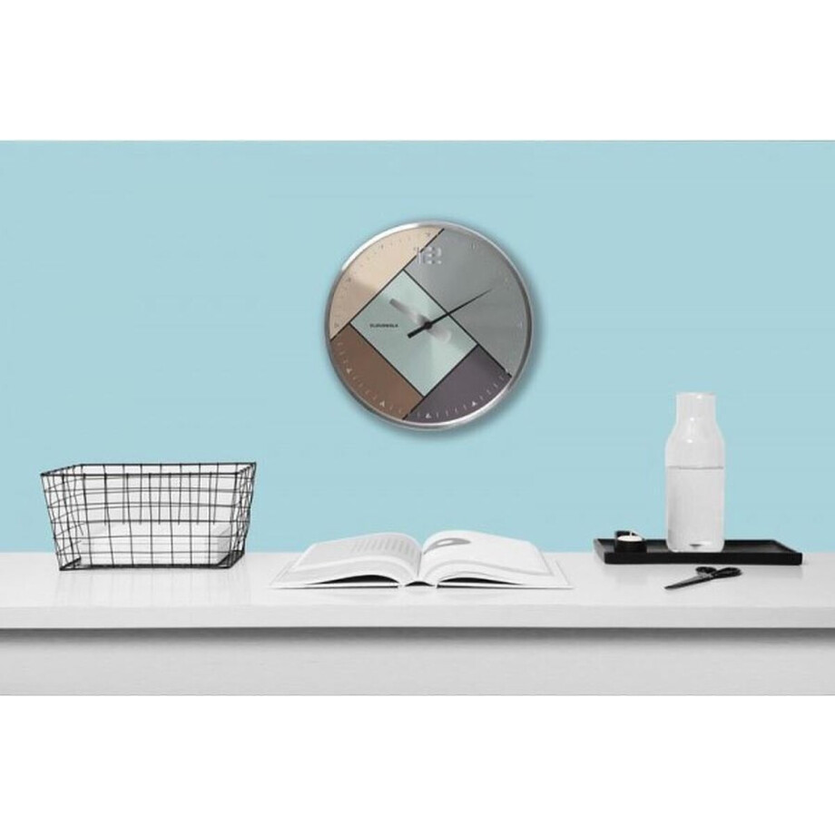 Cloudnola – SKU0070 – Wandklok – Ø20 cm – Rubik Silver Cloudnola – SKU0070 – Wandklok – Ø20 cm – Rubik Silver afbeelding 1