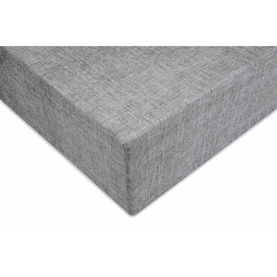 Zohome Lino Hoeslaken - Eenpersoons - Katoen - 90x200cm - Antraciet afbeelding 1