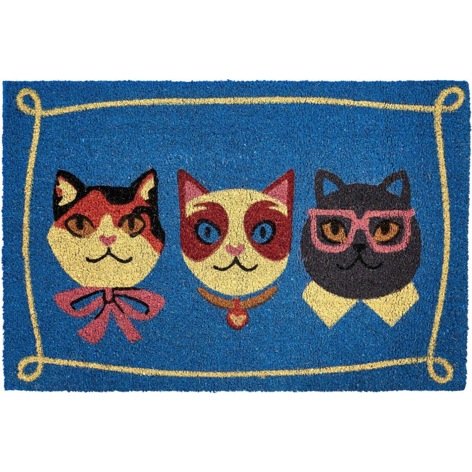 MOJICAP - Deurmat - Meerkleurig - 60 x 90 cm - Kokos afbeelding 1