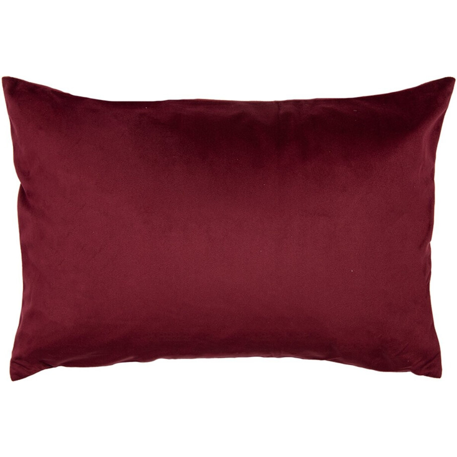 Clayre & Eef Kussenhoes 35x50 cm Rood Polyester afbeelding 1