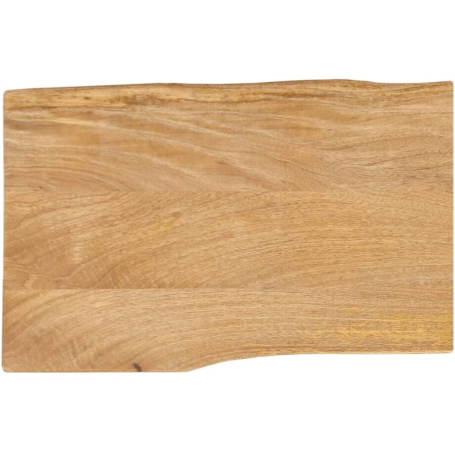 vidaXL - Tafelblad - met - natuurlijke - rand - 50x40x2,5 - cm - massief - mangohout afbeelding 1