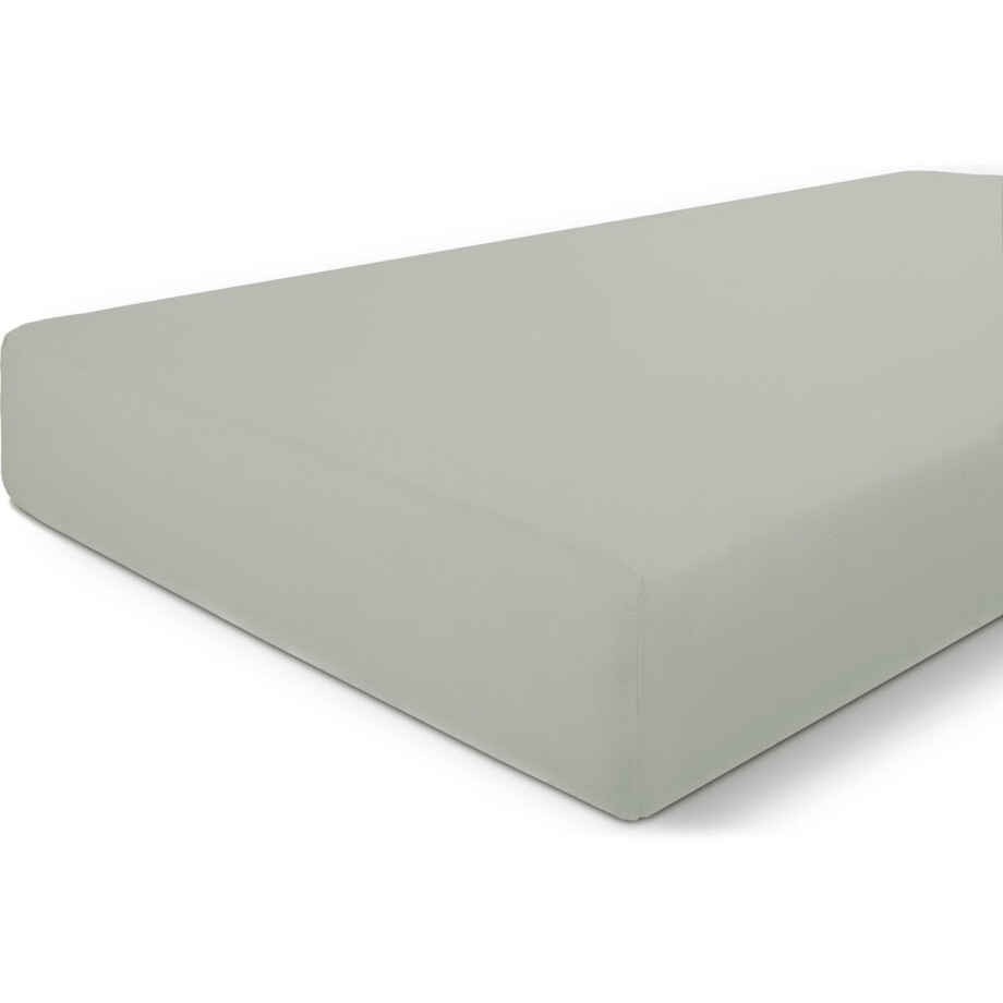 Byrklund Hoeslaken Bed Basics Cotton - 90x200 - 100% Katoen - Grijsgroen Byrklund Hoeslaken Bed Basics Cotton - 90x200 - 100% Katoen - Grijsgroen afbeelding 1