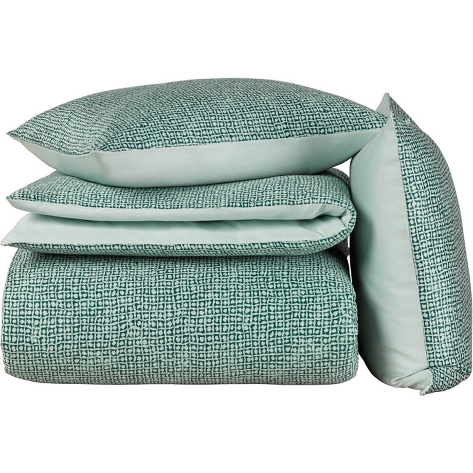 De Witte Lietaer Dekbedovertrek Katoen Satijn Cravat - Hotelmaat - 260 x 240 cm - Groen De Witte Lietaer Dekbedovertrek Katoen Satijn Cravat - Hotelmaat - 260 x 240 cm - Groen afbeelding 1