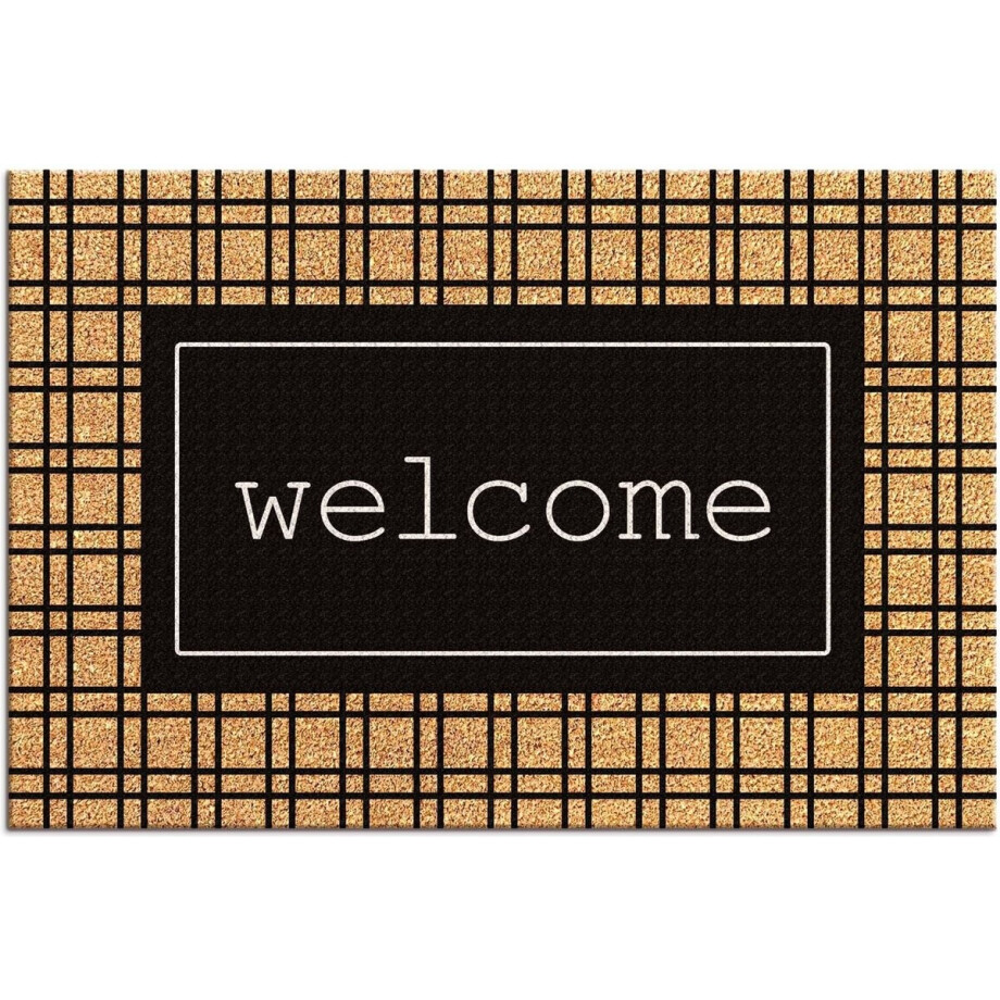 MD Entree - Deurmat - Kokosmat - Finesse - Wire Welcome - 40 x 60 cm afbeelding 1