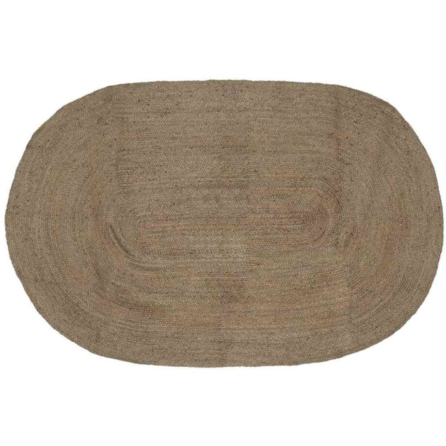 vidaXL - Vloerkleden - Grijs - 152 - x - 245 - cm - Jute afbeelding 1